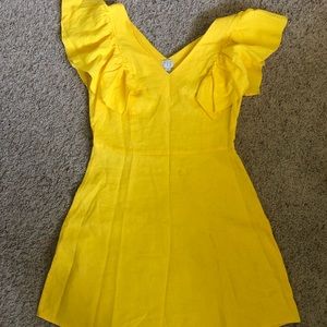 Light Yellow Summer Linen Dress